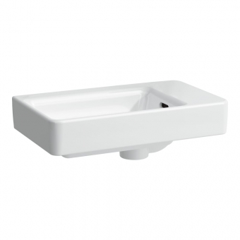 Praustuvas Laufen PRO S 480x280x85 mm, asimetrinis, be angos maišytuvui 